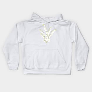 white lily of valley 2021 Kids Hoodie